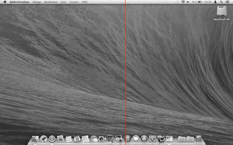 Mac roter Strich