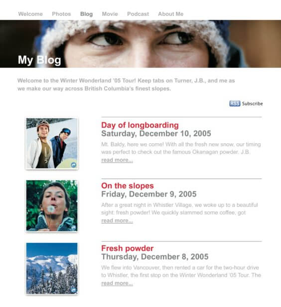 iWeb 06, Bild: Apple