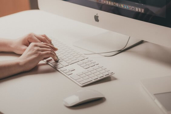 Arbeit am iMac