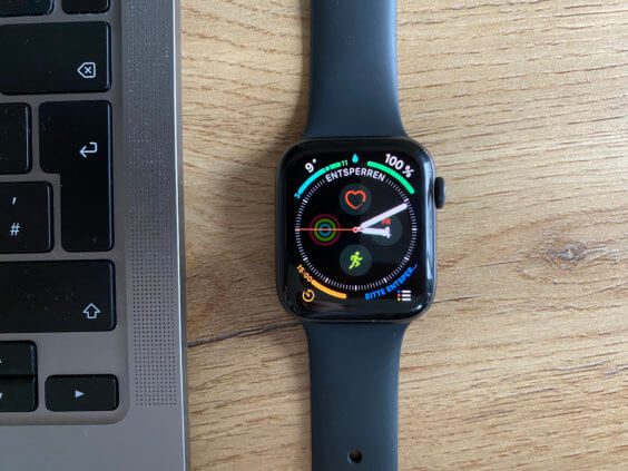 Apple Watch im Wassermodus